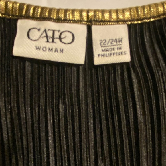 Retro Glam Gold Sleeveless Shirt Blouse 22/24 Mobwife Tiered Ruffled Scoop Neck - Picture 3 of 10